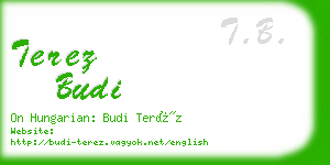 terez budi business card